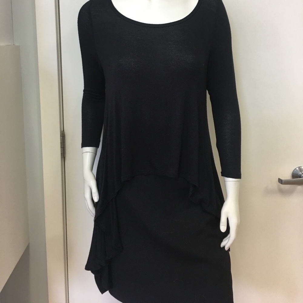 Black Draper Top